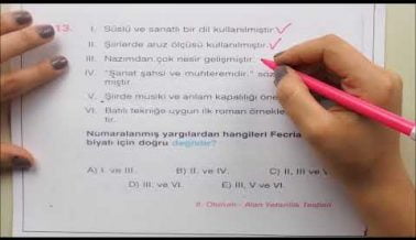AYT-YKS Türk Dili ve Edebiyatı Hazırlık Soruları