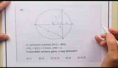 Tekrar Amaçlı AYT Geometri Soru Çözümleri