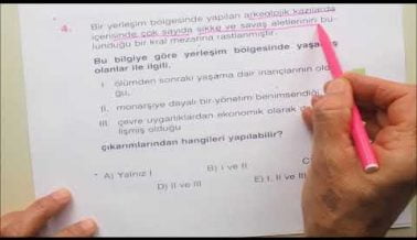 TYT Tarih Sorularıyla Sınava Hazırlık